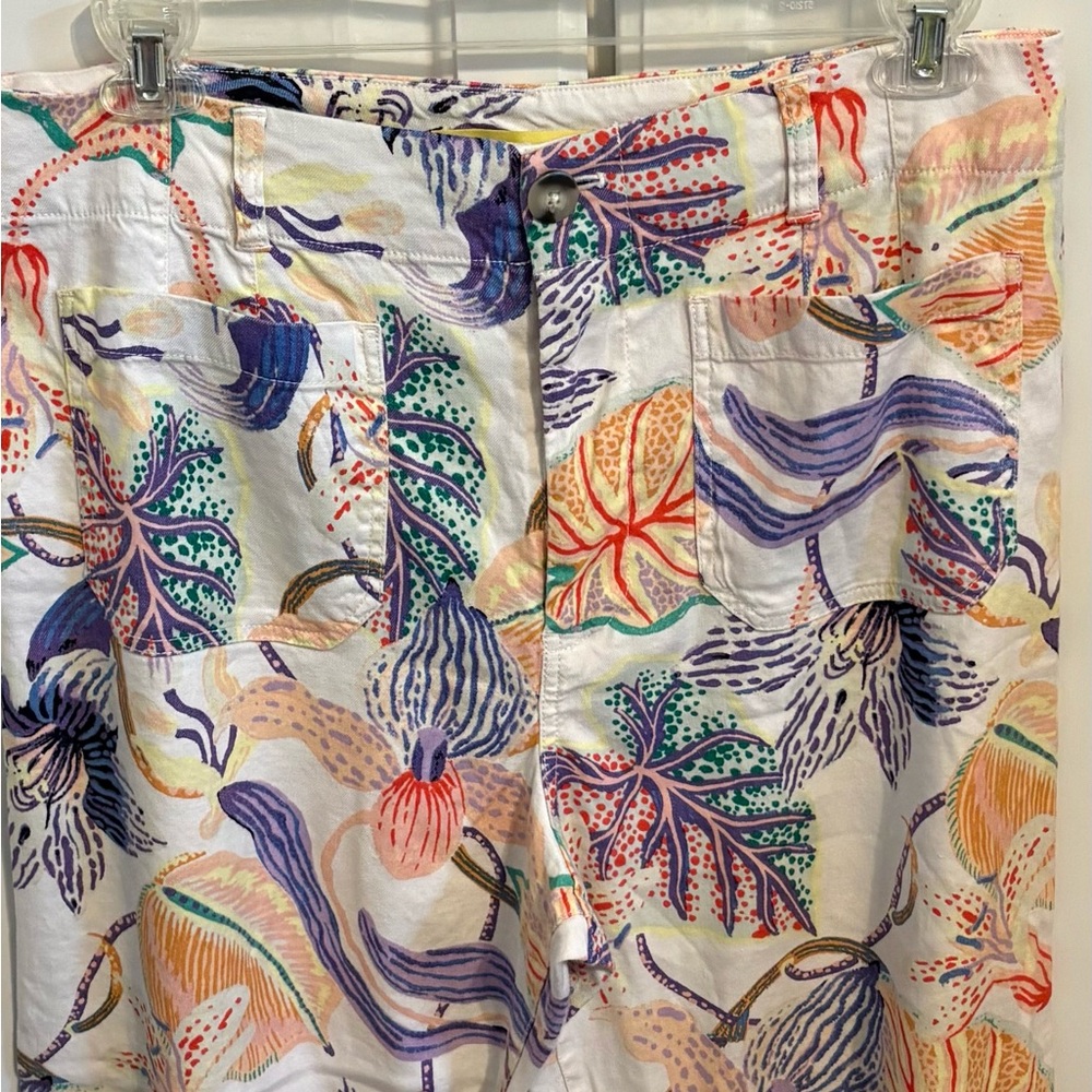 Maeve Multicolor Tropical Print Pants